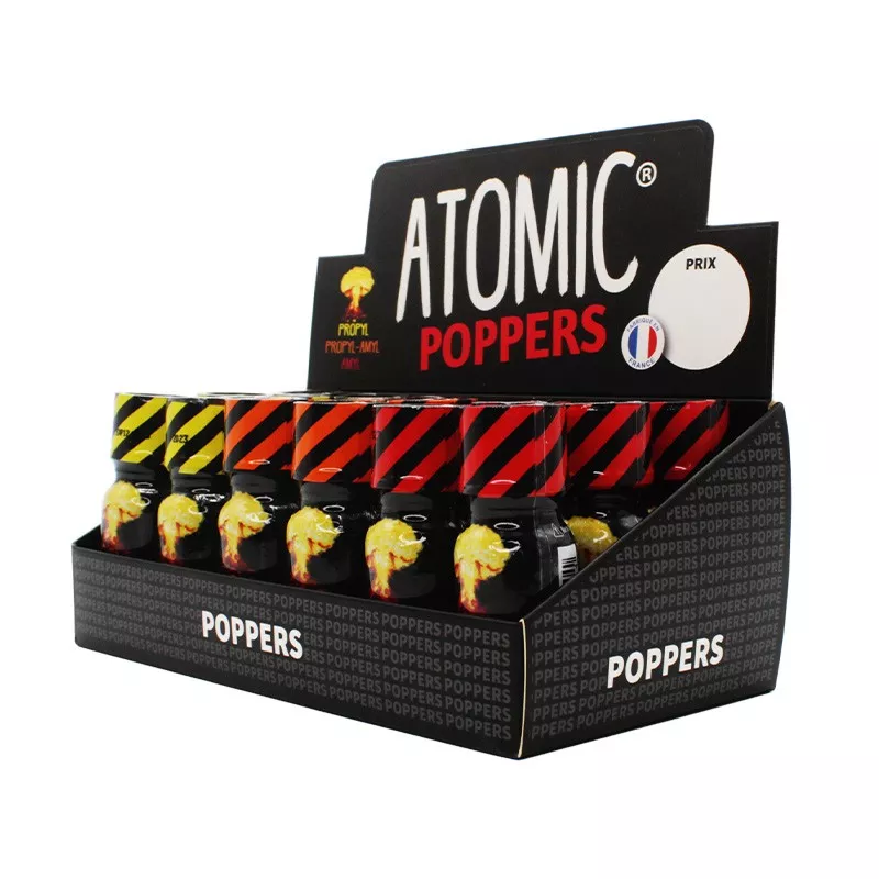 Atomic Poppers présentoir de 18 bouteilles 15ml