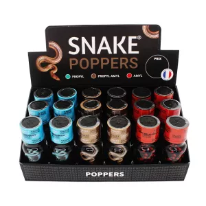 18 Poppers 15ml Présentoir Snake │Lepoppers.com