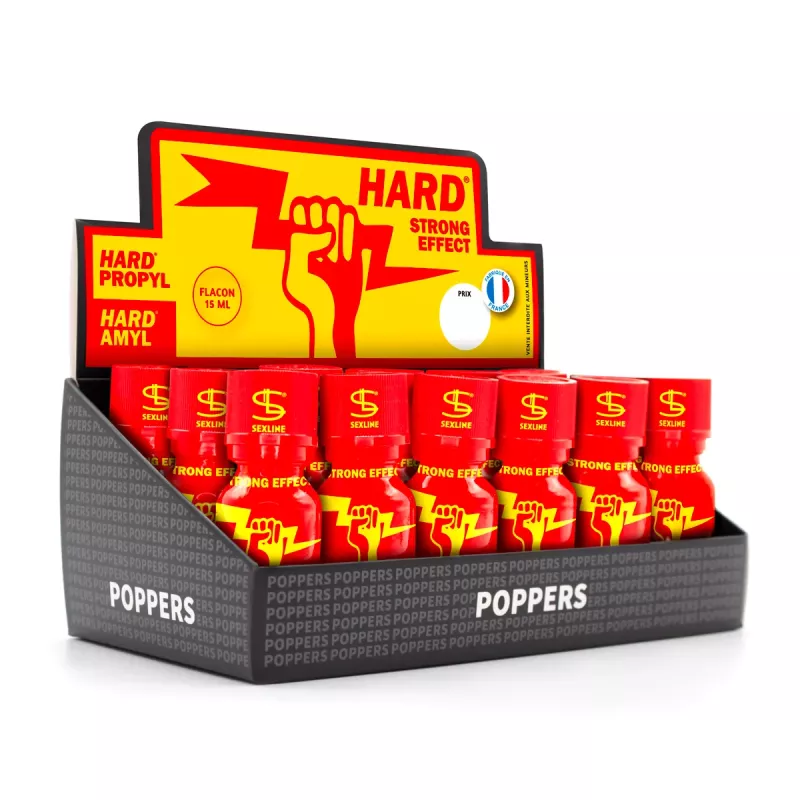 Pack x18 Poppers Hard - Amyl - 15 ml